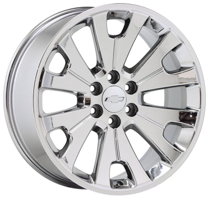 22" Chevy Silverado 1500 Bright Chrome wheels rims Factory OEM GM set 5663