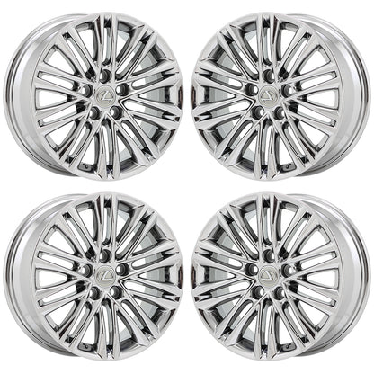 17" Lexus ES350 Bright Chrome wheels rims Factory OEM set 74277 EXCHANGE