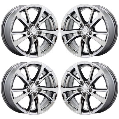 17" Infiniti Q50 Altima Bright Chrome wheels rims Factory OEM set 4 73764
