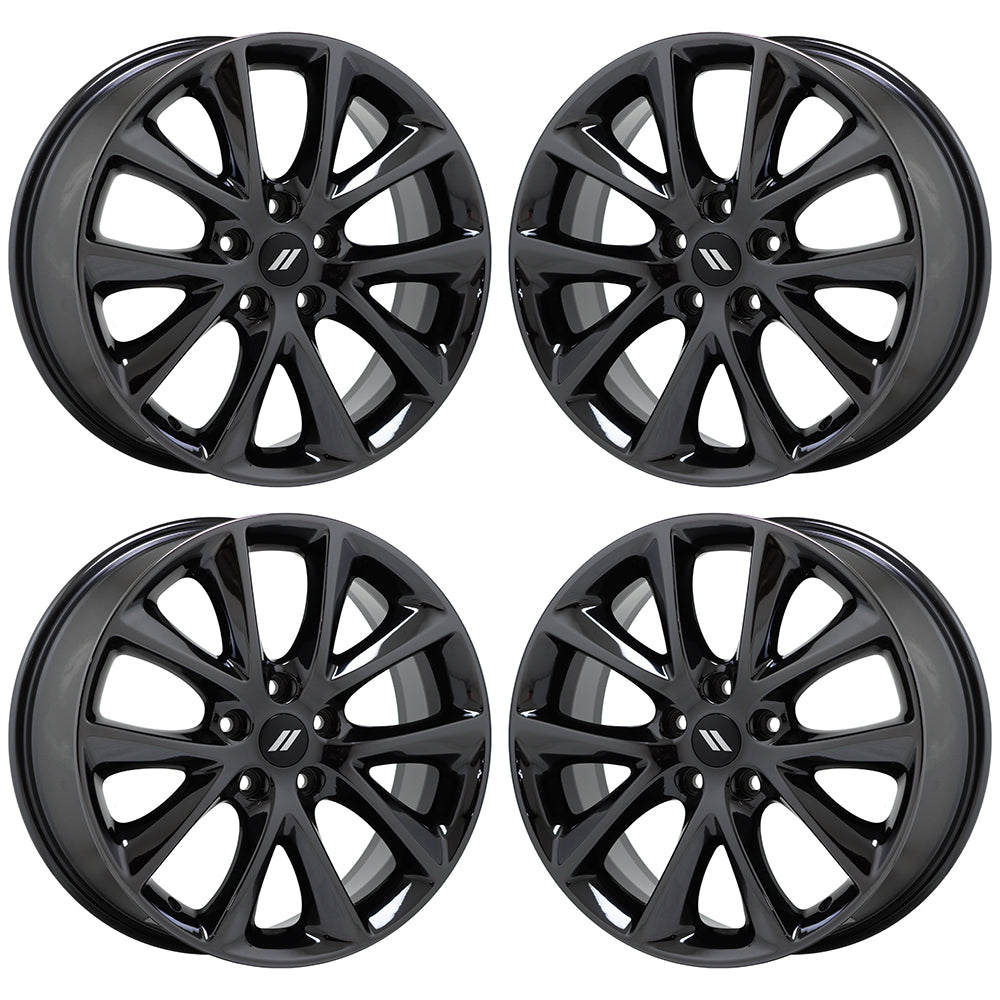 20" Jeep Grand Cherokee Black Chrome wheels rims Factory OEM set 4 2496