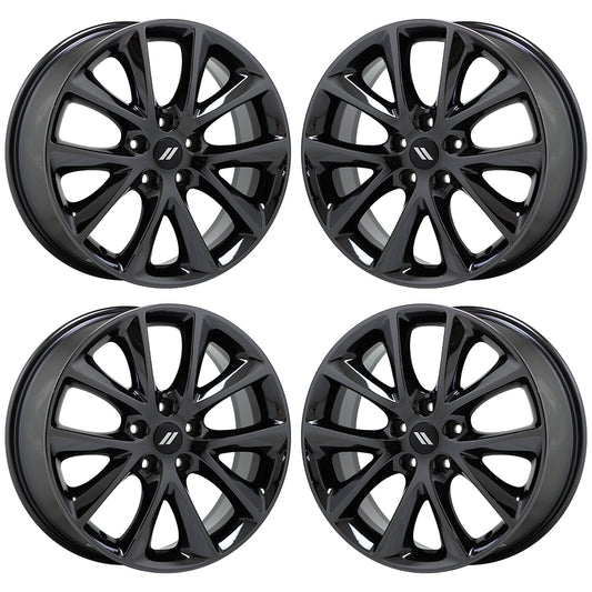 20" Jeep Grand Cheroke Black Chrome wheels rims Factory OEM set 4 2496 EXCHANGE