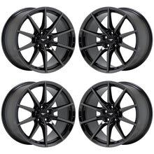 Load image into Gallery viewer, 19x10.5 19x11 Ford Mustang GT350 Black Chrome wheels rim Factory OEM 10053 10054
