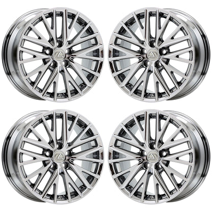 18" Lexus IS200 IS250 IS300 IS350 Turbo Chrome wheels rims 74288 74289 EXCHANGE