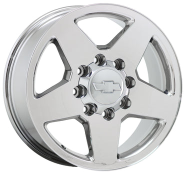 20" GM Silverado SIerra 2500 3500 Bright Chrome wheels rims Factory OEM set 5503