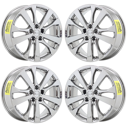 18" Nissan Altima Bright Chrome wheels rims Factory OEM set 4 62720 EXCHANGE