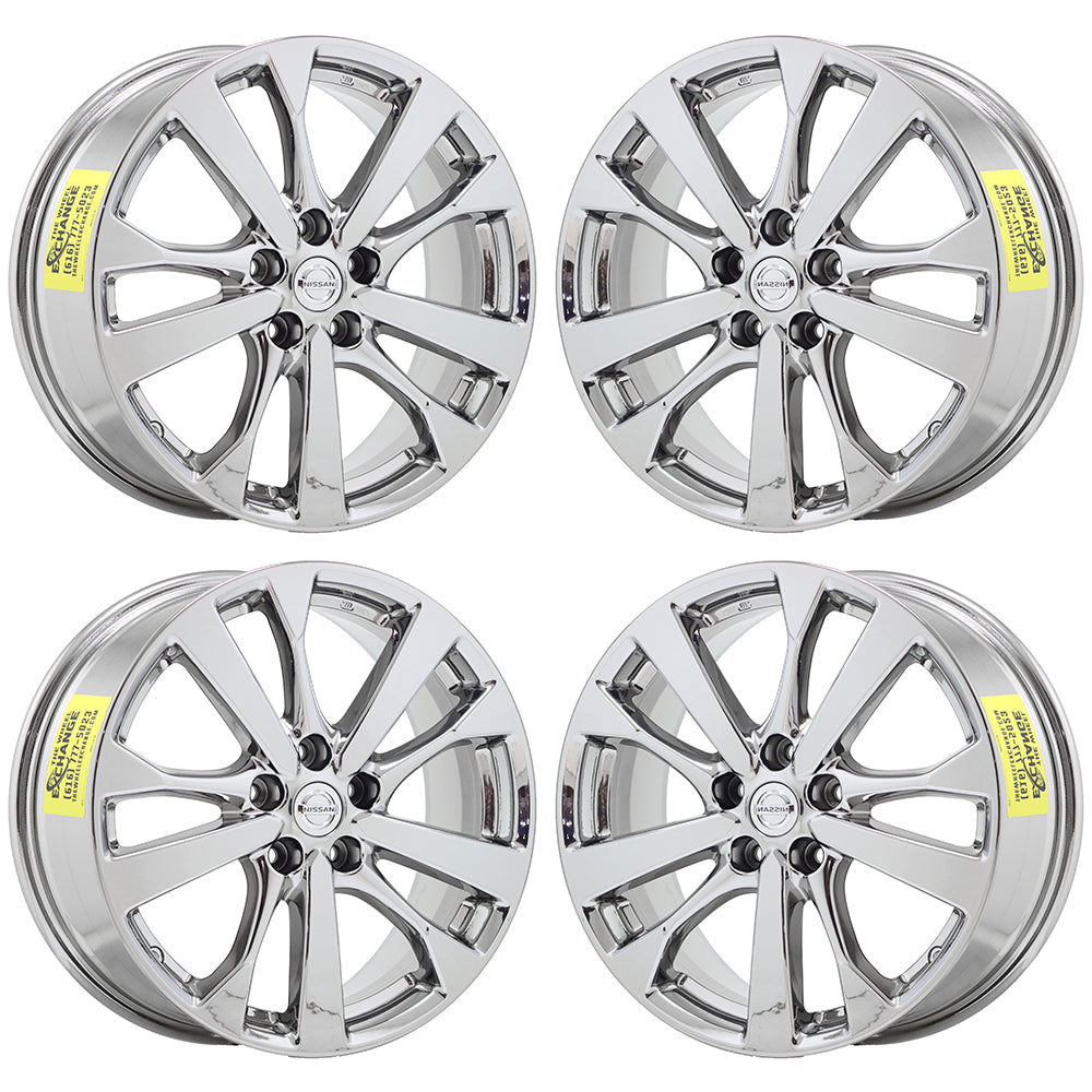 18" Nissan Altima Bright Chrome wheels rims Factory OEM set 4 62720 EXCHANGE