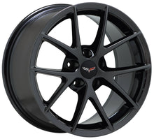 Load image into Gallery viewer, 18x9.5 19x12 Corvette Z06 Black Chrome wheels Factory OEM GM 5594 5598 EXCHANGE
