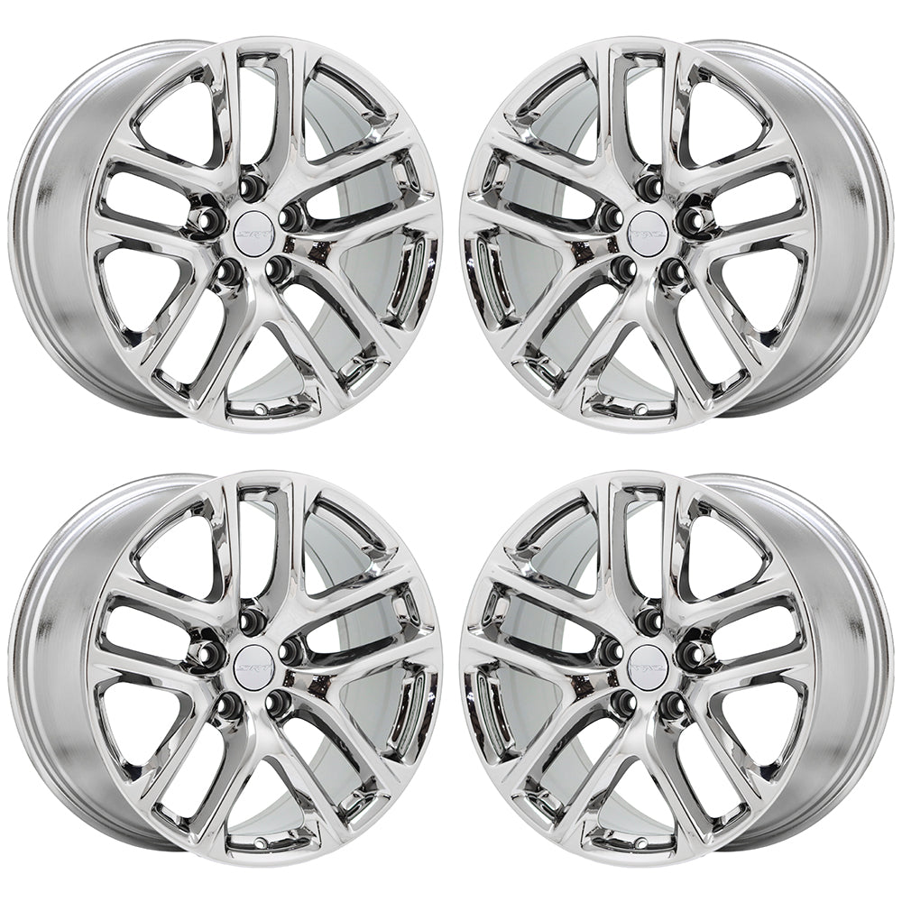 20" Dodge Durango SRT Bright Chrome wheels rims Factory OEM set 2664