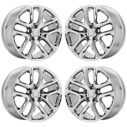 20" Dodge Durango SRT Bright Chrome wheels rims Factory OEM set 2664