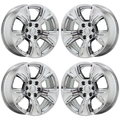 20" Dodge Ram 1500 truck Bright Chrome wheels rims Factory OEM set 2674 EXCHANGE