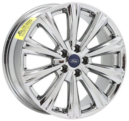 18" Ford Escape Bright Chrome wheels rims Factory OEM set 10110 EXCHANGE