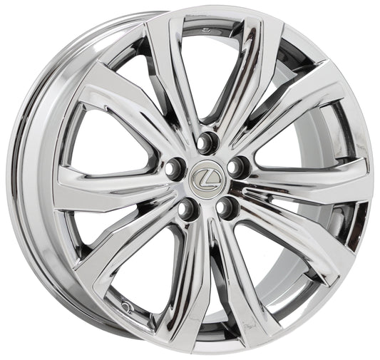 20" Lexus RX350 RX450 Bright Chrome wheel rim Factory OEM 74338 x1