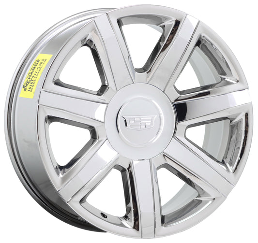 22" Cadillac Escalade Bright Chrome wheel rim Factory OEM single 4739