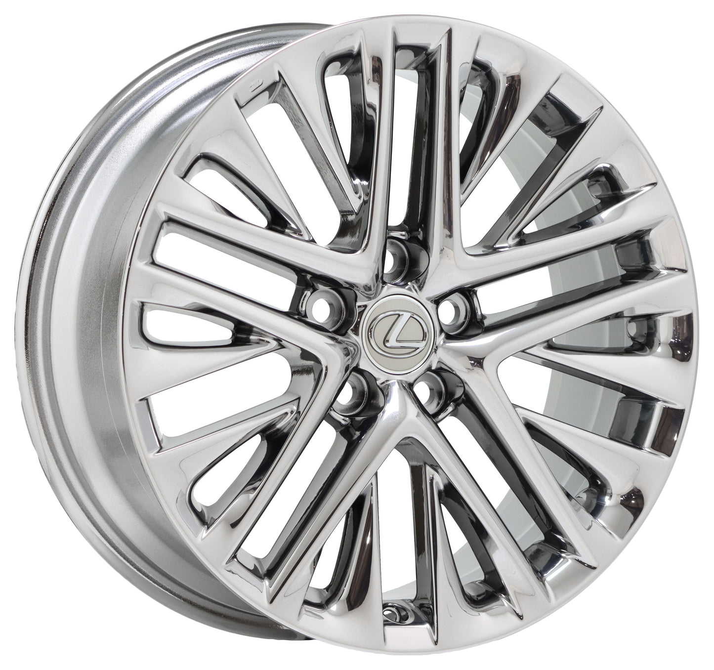 18" Lexus ES350 Bright Chrome wheels rims Factory OEM set 74278