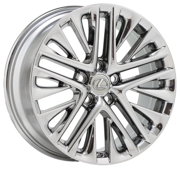 18" Lexus ES350 Bright Chrome wheels rims Factory OEM set 74278