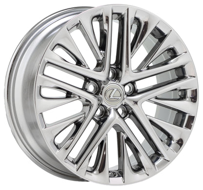 18" Lexus ES350 Bright Chrome wheels rims Factory OEM set 74278 EXCHANGE