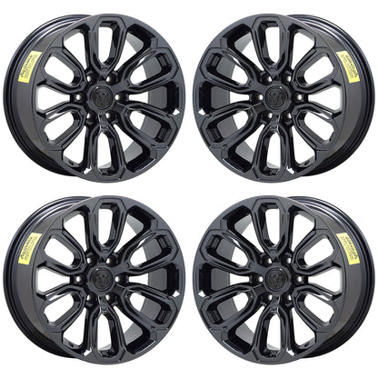 20" Dodge Ram 1500 Truck Black Chrome wheels rims Factory set 2677 EXCHANGE