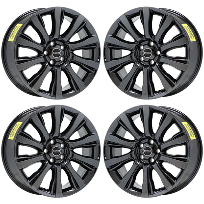 21x9.5 Range Rover HSE Black Chrome wheels rims Factory OEM set 4 72246