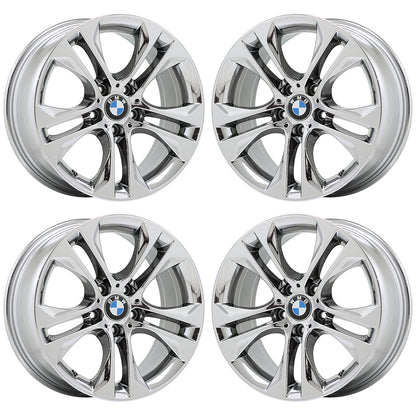 18" BMW X3 X4 Bright Chrome wheels rims Factory OEM set 86099
