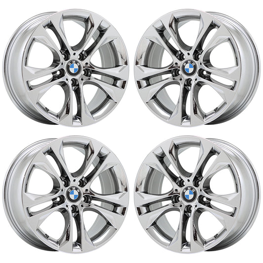 18" BMW X3 X4 Bright Chrome wheels rims Factory OEM set 86099