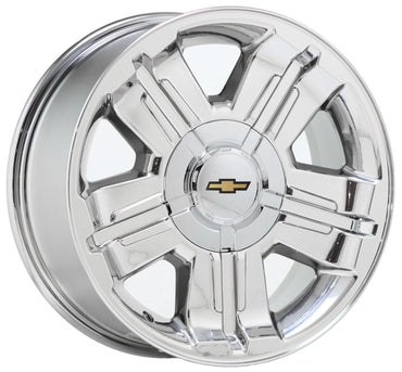 18" Avalanche Silverado Tahoe Suburban Bright Chrome wheels Factory OEM set 5300
