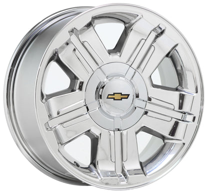 18" Avalanche Silverado Tahoe Suburban Bright Chrome wheels OEM 5300 EXCHANGE