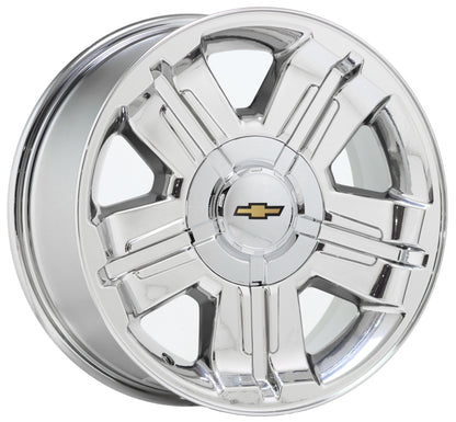 18" Avalanche Silverado Tahoe Suburban Bright Chrome wheels Factory OEM set 5300