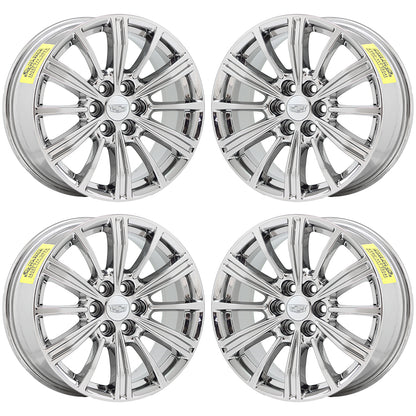 18" Cadillac XT5 Bright Chrome wheels rims Factory OEM set 4798