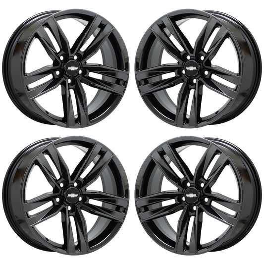 20" Chevrolet Camaro RS Black Chrome wheels rims Factory OEM set 5761 5762