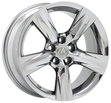 18" Lexus IS250 IS350 Bright Chrome wheels rims Factory set 74290 74291