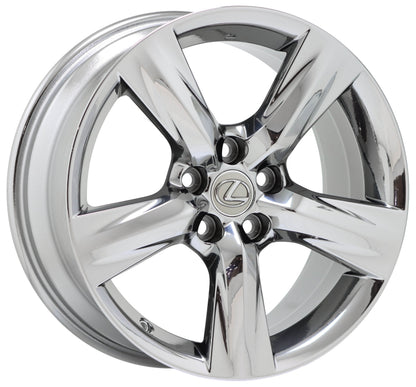 18" Lexus IS250 IS350 Bright Chrome wheels rims Factory set 74290 74291 EXCHANGE