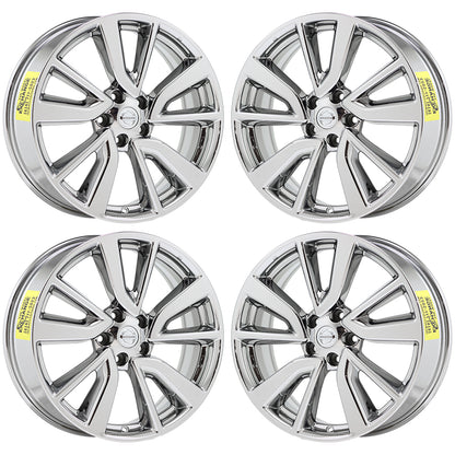 19" Nissan Rogue Sport Bright Chrome wheels rims Factory OEM set 62748
