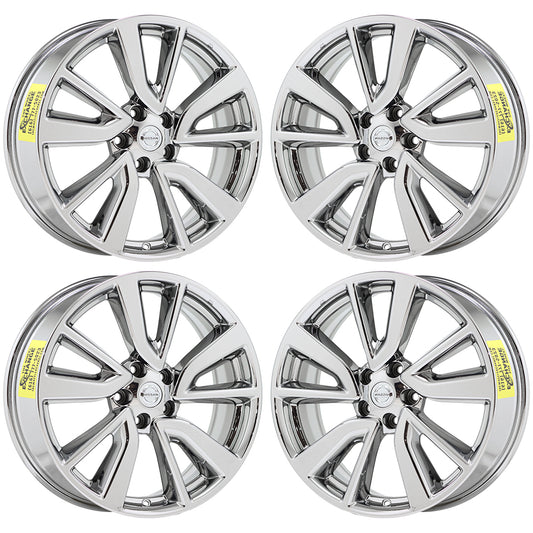 19" Nissan Rogue Sport Bright Chrome wheels rims Factory OEM set 62748