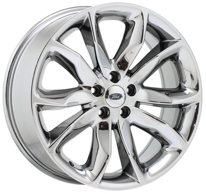 20" Ford Explorer Bright Chrome wheels rims Factory OEM set 3861