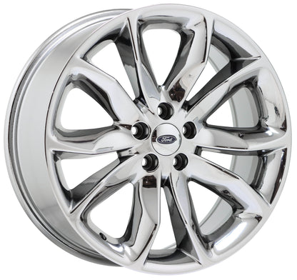 20" Ford Explorer Bright Chrome wheels rims Factory OEM set 3861