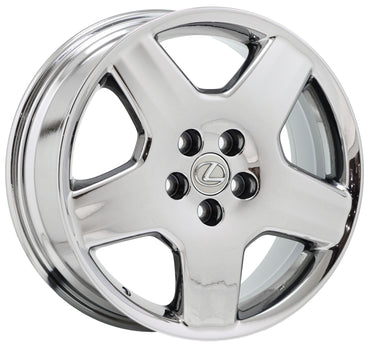 18" Lexus LS430 Bright Chrome wheels rims Factory OEM set 2004-2006 74179