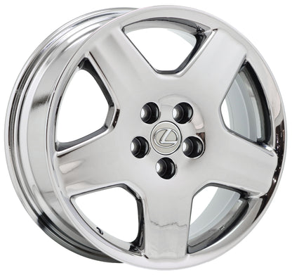 18" Lexus LS430 Bright Chrome wheels rims Factory OEM set 74179 EXCHANGE