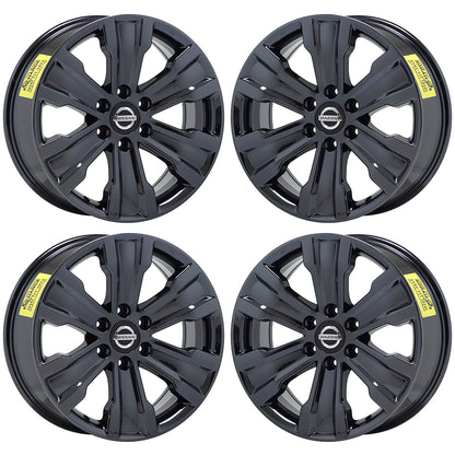 20" Nissan Titan Black Chrome wheels rims Factory set 62753 62705