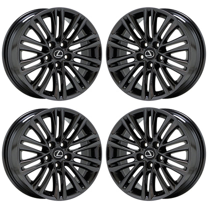 17" Lexus ES350 Black Chrome wheels rims Factory OEM set 74277 EXCHANGE