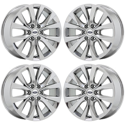 20" Ford F150 Truck Bright Chrome wheels rims Factory OEM set 10003 EXCHANGE