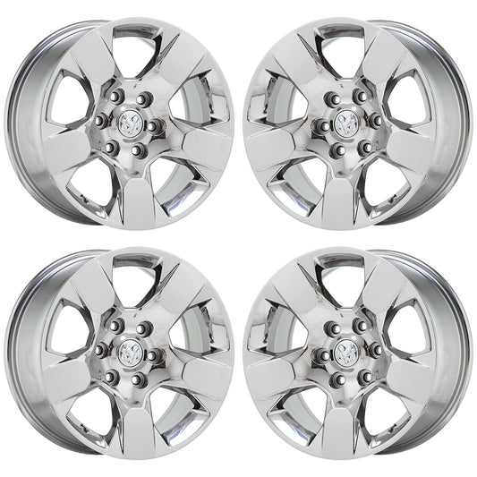 18" Dodge Ram 1500 Truck Bright Chrome wheels rims Factory OEM set 2669 EXCHANGE