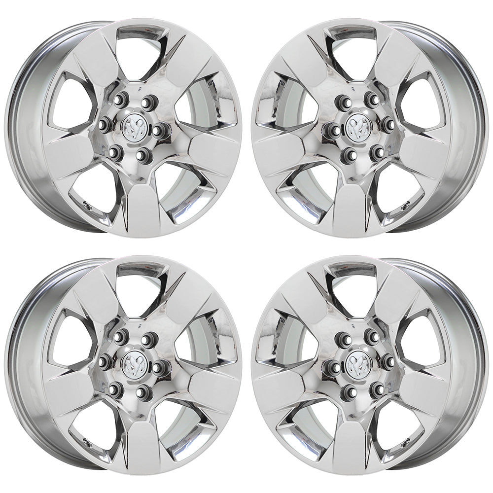 18" Dodge Ram 1500 Truck Bright Chrome wheels rims Factory OEM set 2669 EXCHANGE