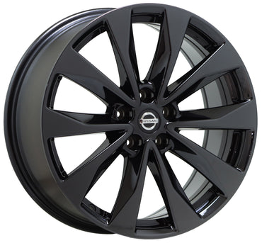 19" Nissan Maxima Platinum Black Chrome wheels rims Factory OEM set 4 62723