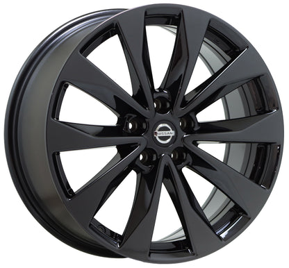 19" Nissan Maxima Platinum Black Chrome wheels rims Factory OEM set 4 62723