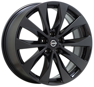 19" Nissan Maxima Platinum Black Chrome wheels rims Factory OEM set 4 62723