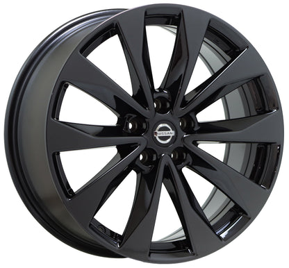 19" Nissan Maxima Platinum Black Chrome wheels rims Factory OEM set 4 62723