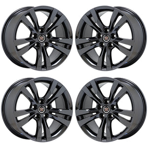 18x8.5 18x9.5 Cadillac CTS V-Sport Black Chrome wheels rims Factory OEM 4717 19