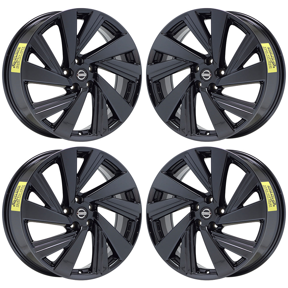 20" Nissan Murano Black Chrome wheels rims Factory OEM set 62707 EXCHANGE