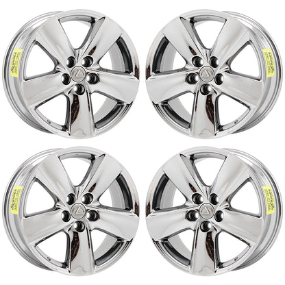 19" Lexus LS460 Bright Chrome wheels rims Factory OEM 74196 set
