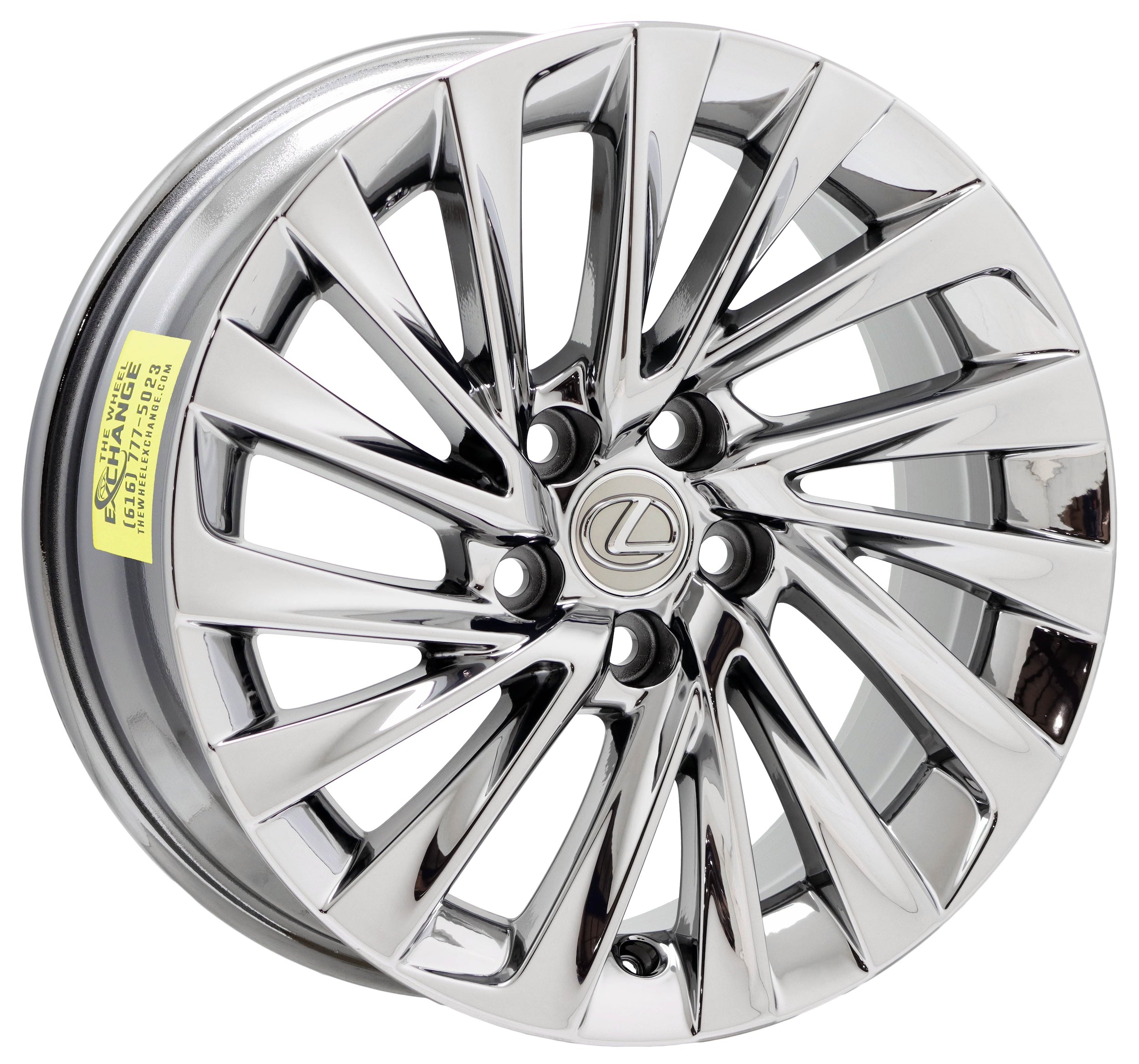 18" Lexus ES250 ES300h ES350 Hyper Chrome wheel rim OEM 74375 WITH CORE RETURN